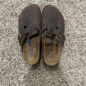 brown birkenstock clogs size 37 brand new